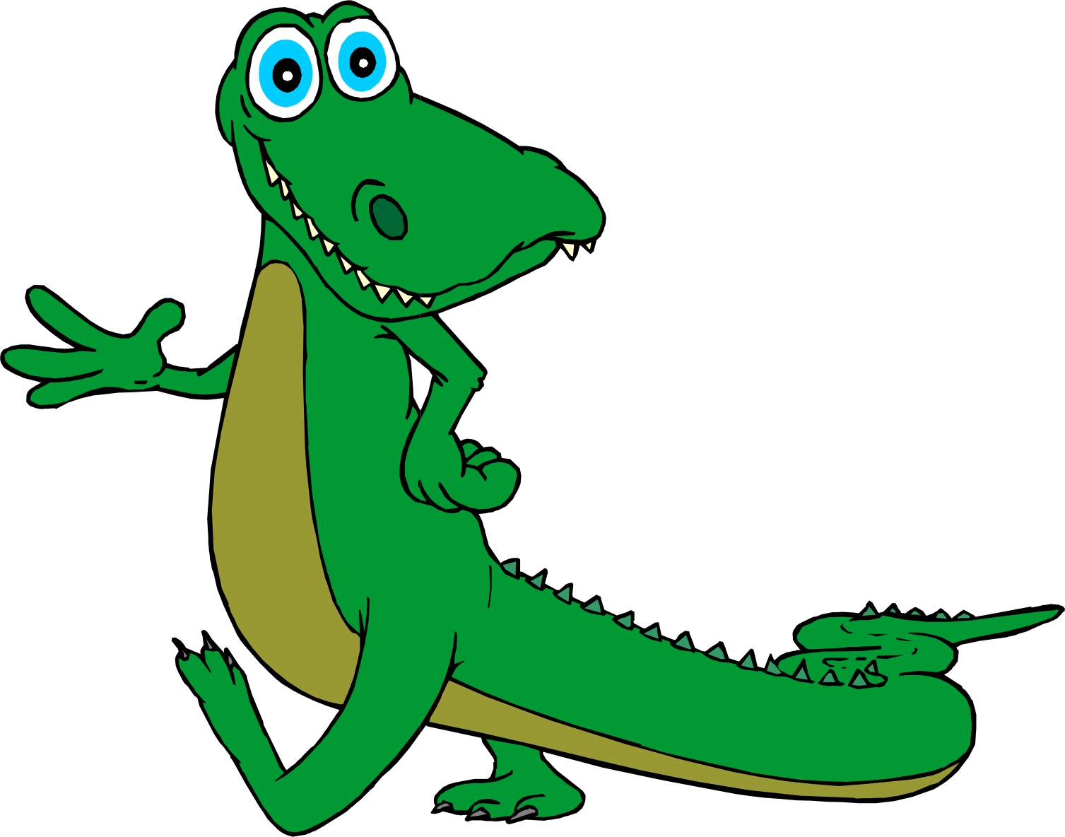 Cartoon Alligator - Clipart library - Clipart library