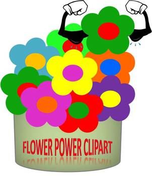 FREE-Flower Power Clip Art | classroom | Clipart library