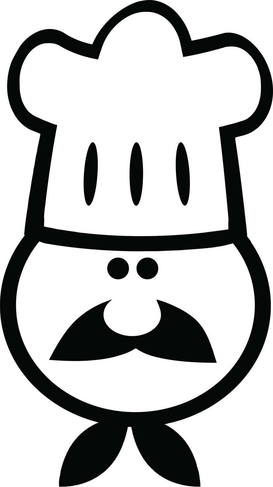 Chef Hat Outline - Clipart library