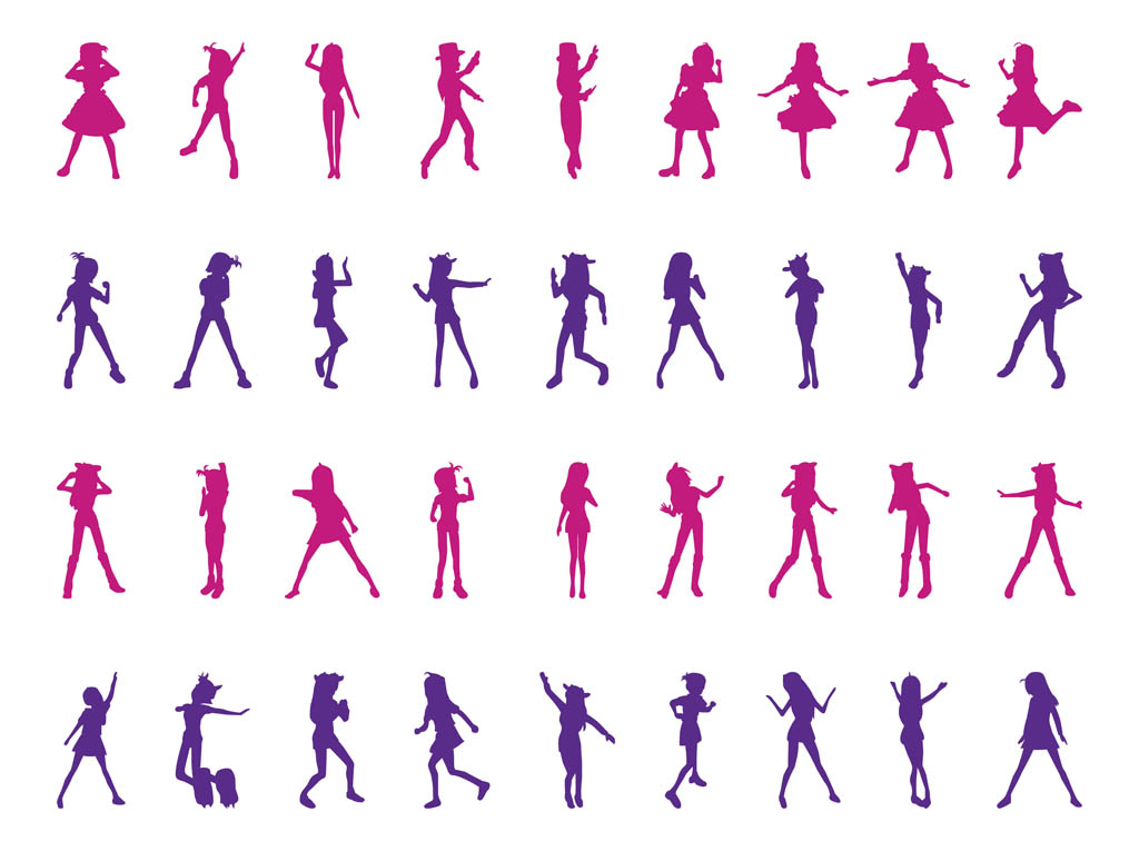 FreeVector-Dancing-Girls- 