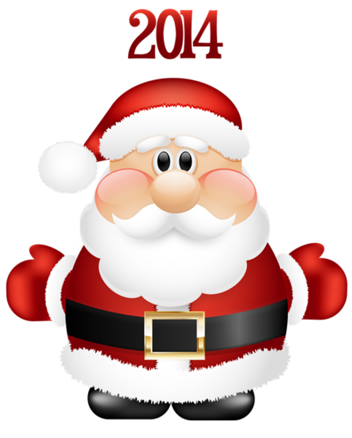 Transparent Cute Santa Claus 2014 PNG Clipart - Pouted Online 