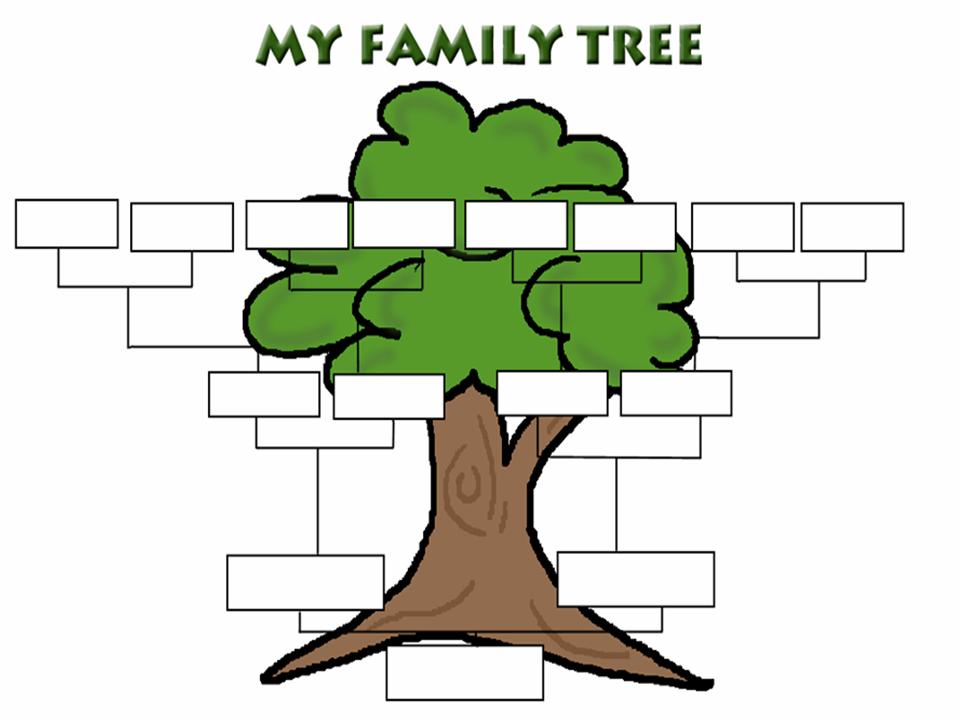 Clip Art Family Tree Outline