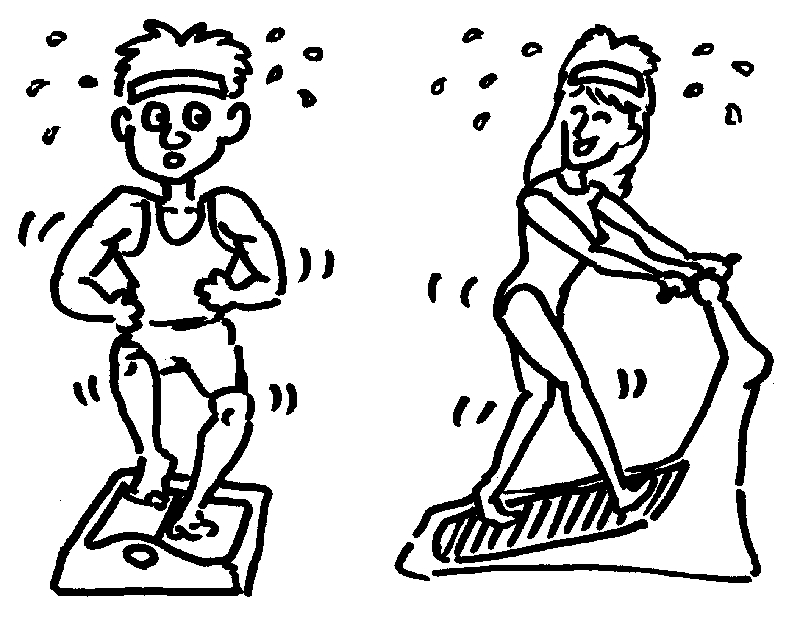 Exercise Clip Art Treadmill