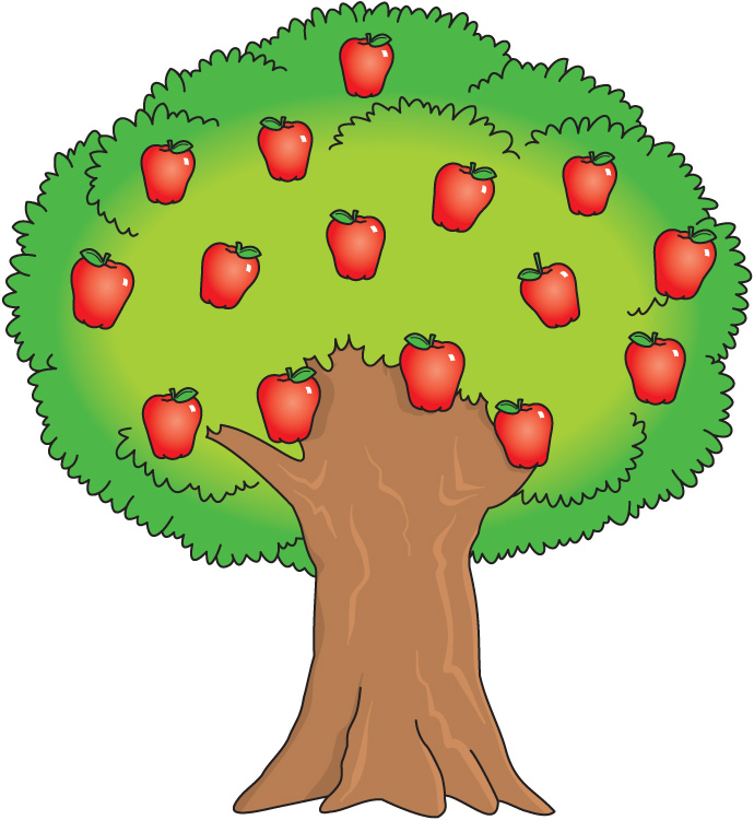 Green Apple Tree Clipart