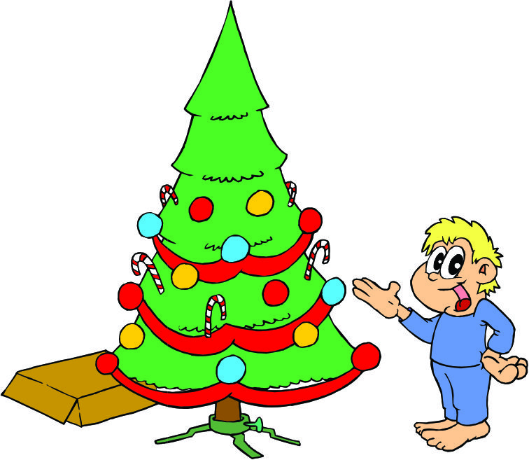 A Cartoon Christmas Tree
