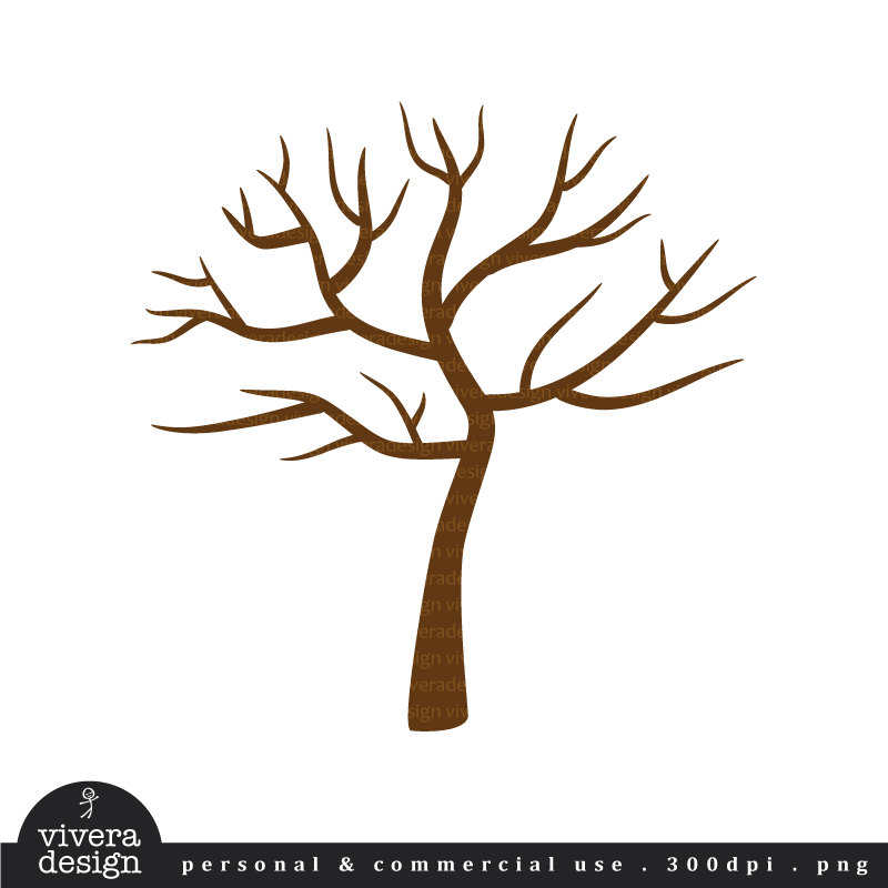 Printable PDF Tree with No Leaves Winter Tree by viveradesign