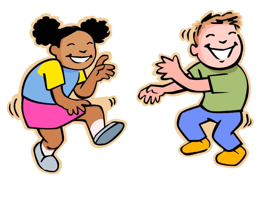 Happy Kids Dancing Clipart