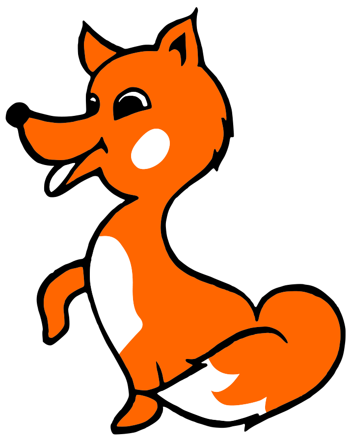 Fox Animal Clipart, vector clip art online, royalty free design 