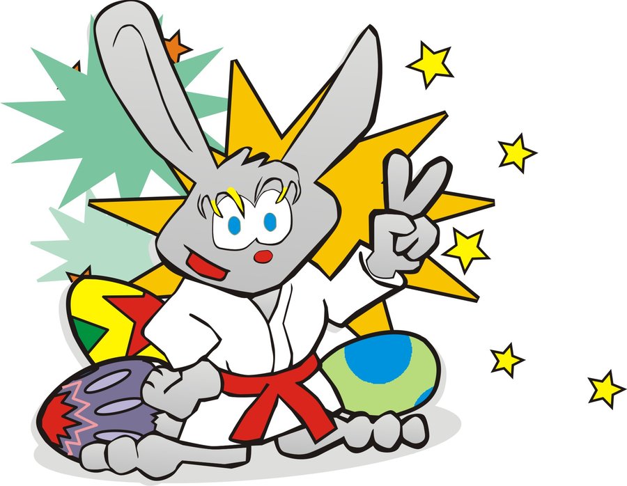 Easter Martial Arts Rabbit by DPForPrez on Clipart library