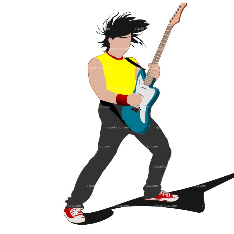 cartoon guitar player clipart free - photo #22