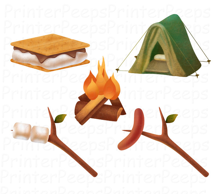 Popular items for camping clipart 