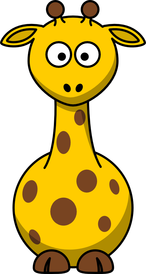 Lemmling Cartoon Giraffe Christmas Xmas Stuffed Animal Coloring 