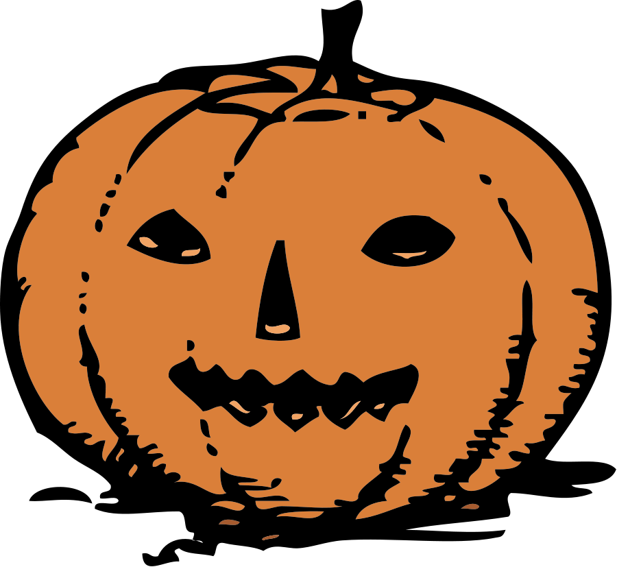 Cartoon Pumpkin SVG Vector file, vector clip art svg file 