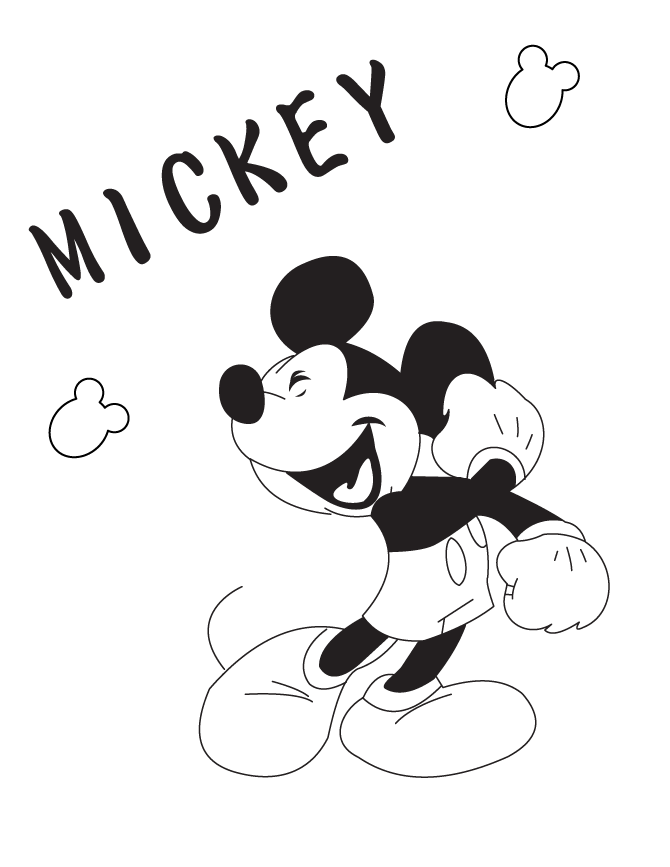 Free Printable Mickey Mouse Coloring Pages | HM Coloring Pages
