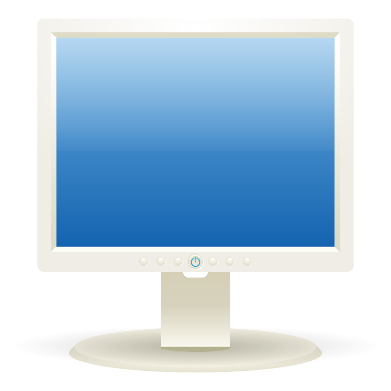 Clipart - Computer LCD display