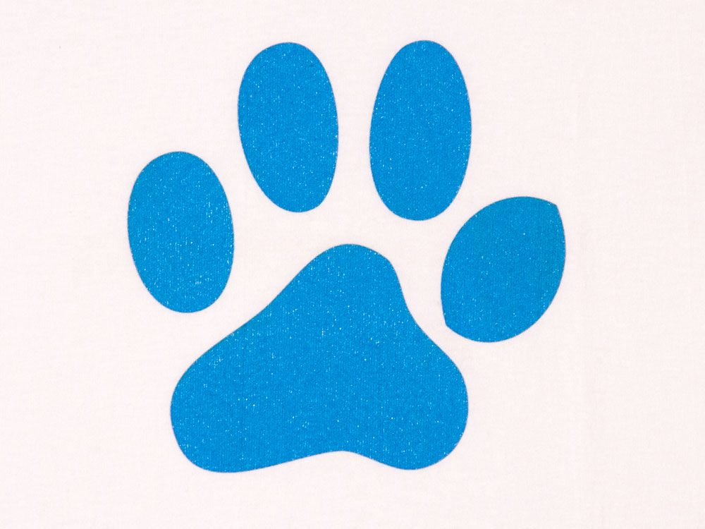 White/Blue Paw : Fox Prints Ink, Furry Apparel and Accessories 
