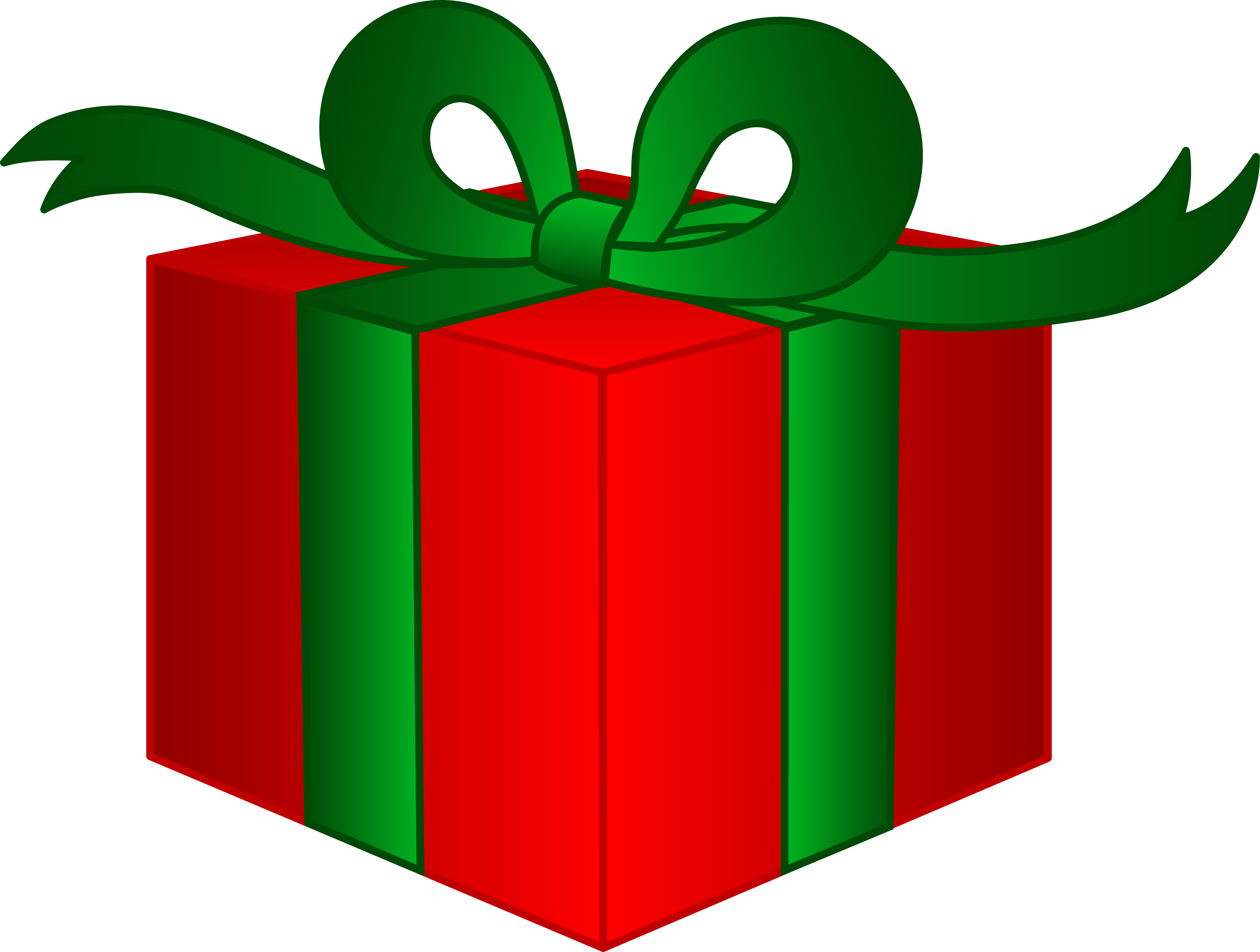 Fancy Christmas Present - Free Clip Art