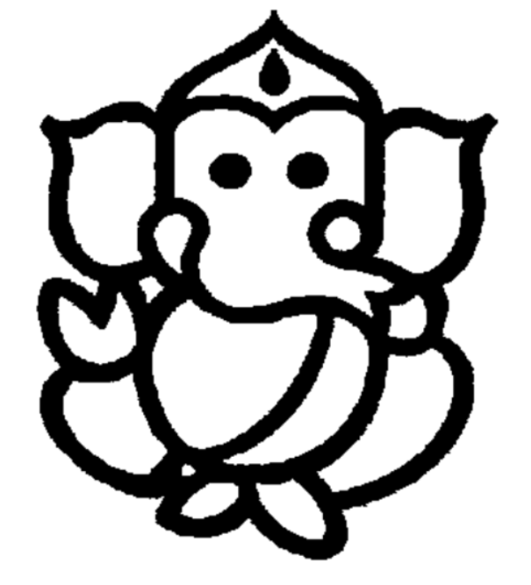 Free Ganesha Outline, Download Free Ganesha Outline png images, Free