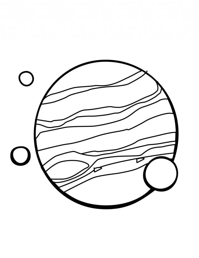 solar system diagram black and white