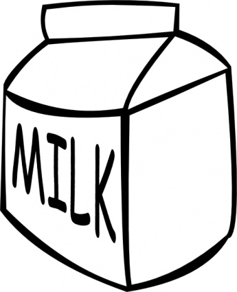 Glass Of Milk Clipart Black And White | Clipart library - Free 