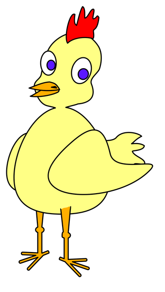 Cartoon Art Chicken 