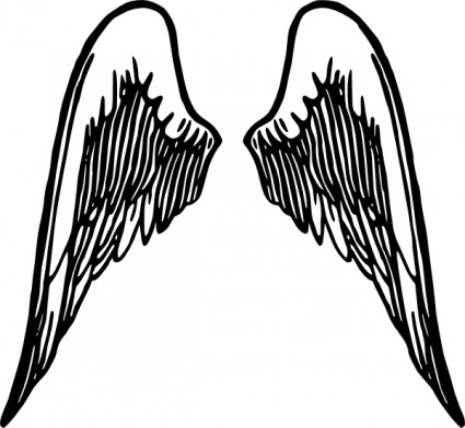 Angel Wings Tattoo clip art Vector clip art - Free vector for free 
