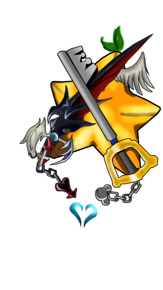 Clipart library: More Like Kingdom Hearts Tattoo Design -Finished- by 