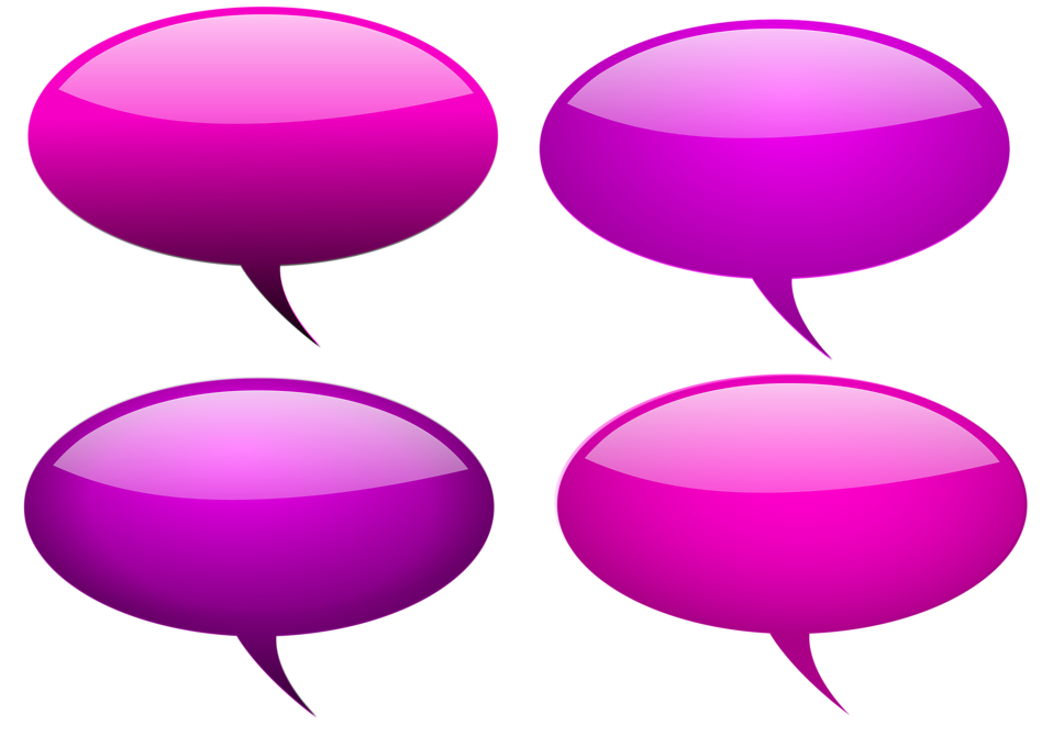 Free Stock Photos | Collection of glossy speech bubbles | # 15785 