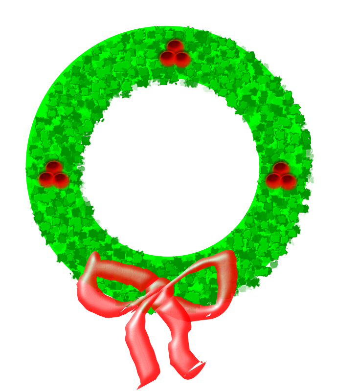 Christmas Wreath Free Vector 