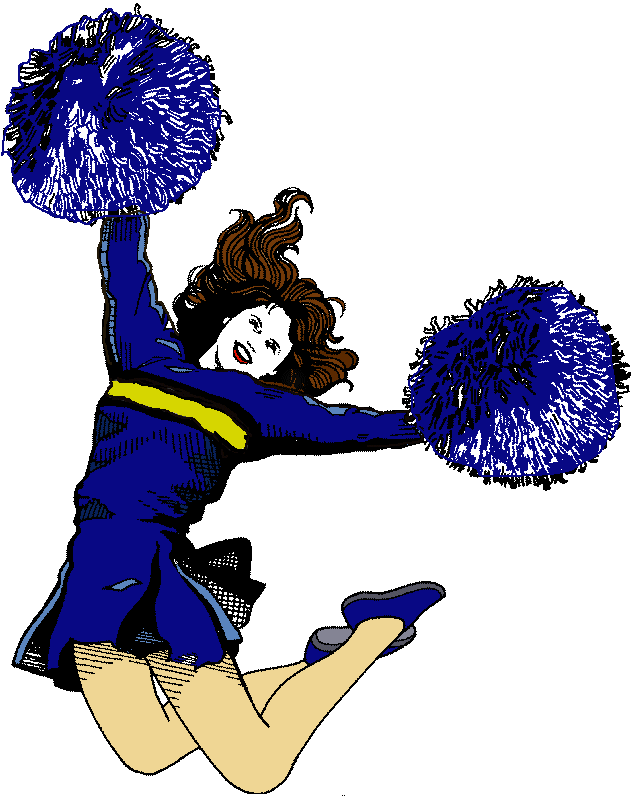 free animated clipart cheerleader - photo #47