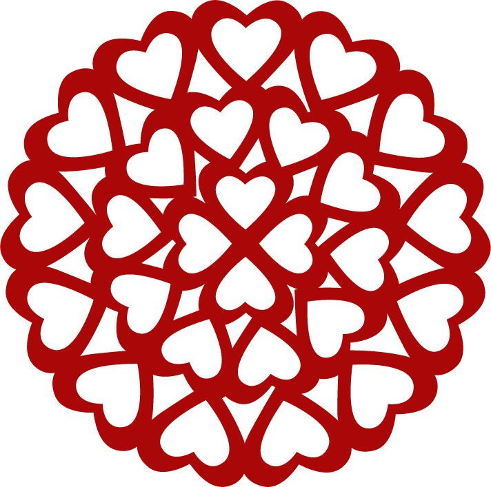 Free Fancy Heart Svg Clip Art Library