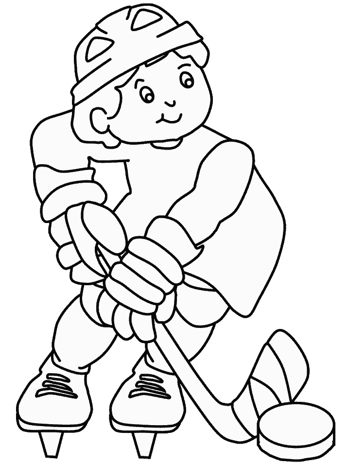 Coloring Page - Hockey coloring pages 3