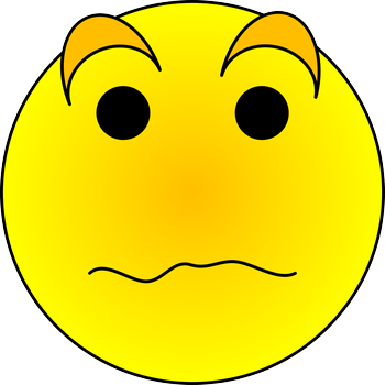 Worried Smiley - Clipart library