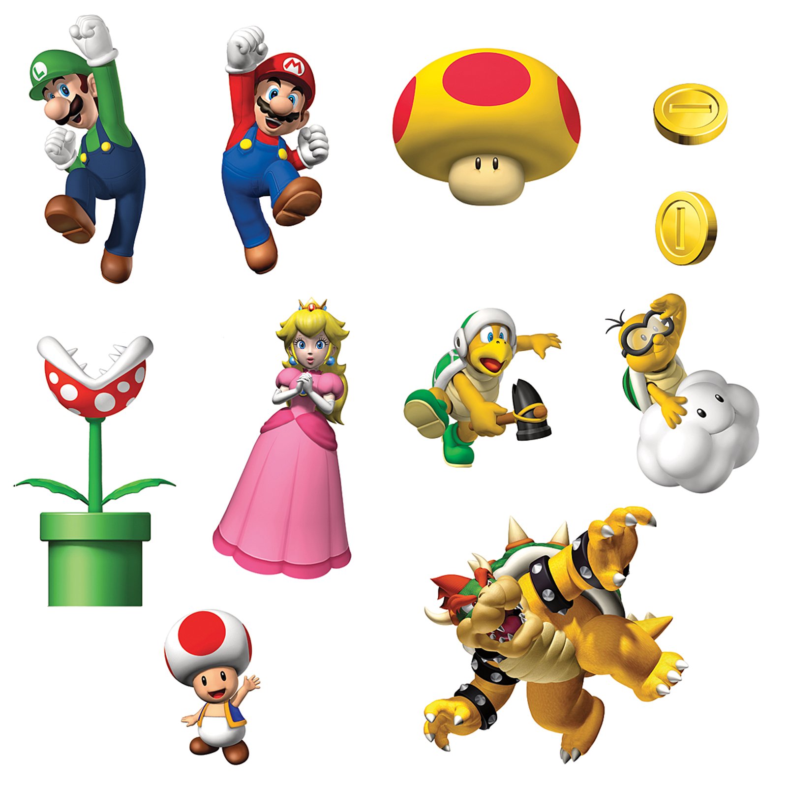 Super Mario Graphics Clip Art Library