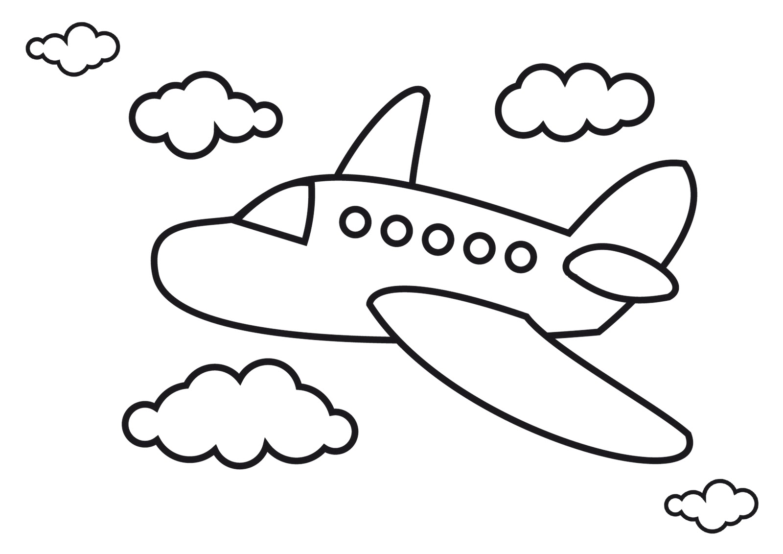 Free Aeroplane Drawing For Kids, Download Free Aeroplane Drawing For