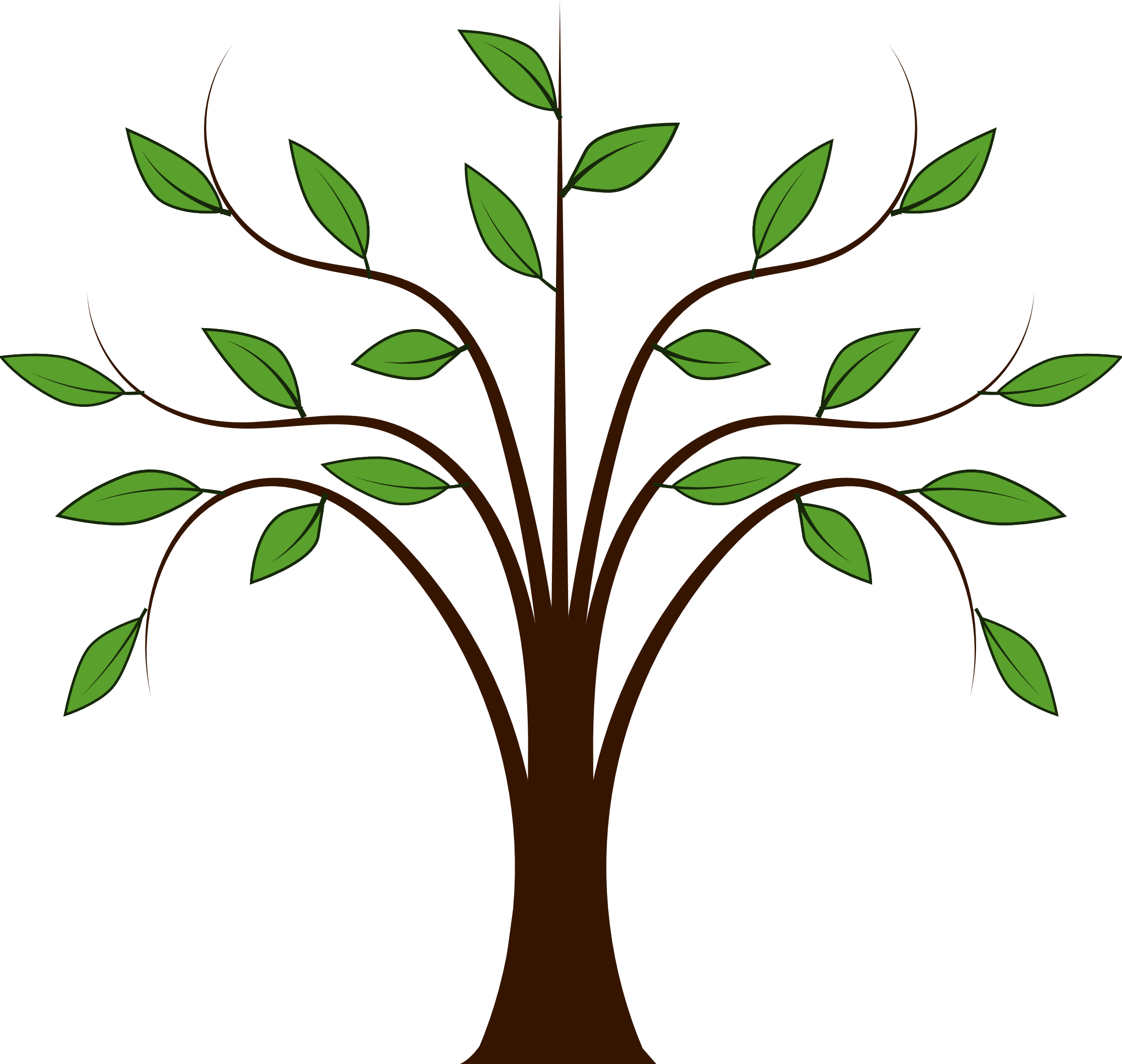 clipart tree leaves - photo #4