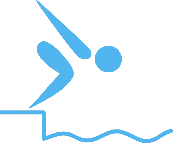 Swimmer Blue Clip art - Sports - Download vector clip art online