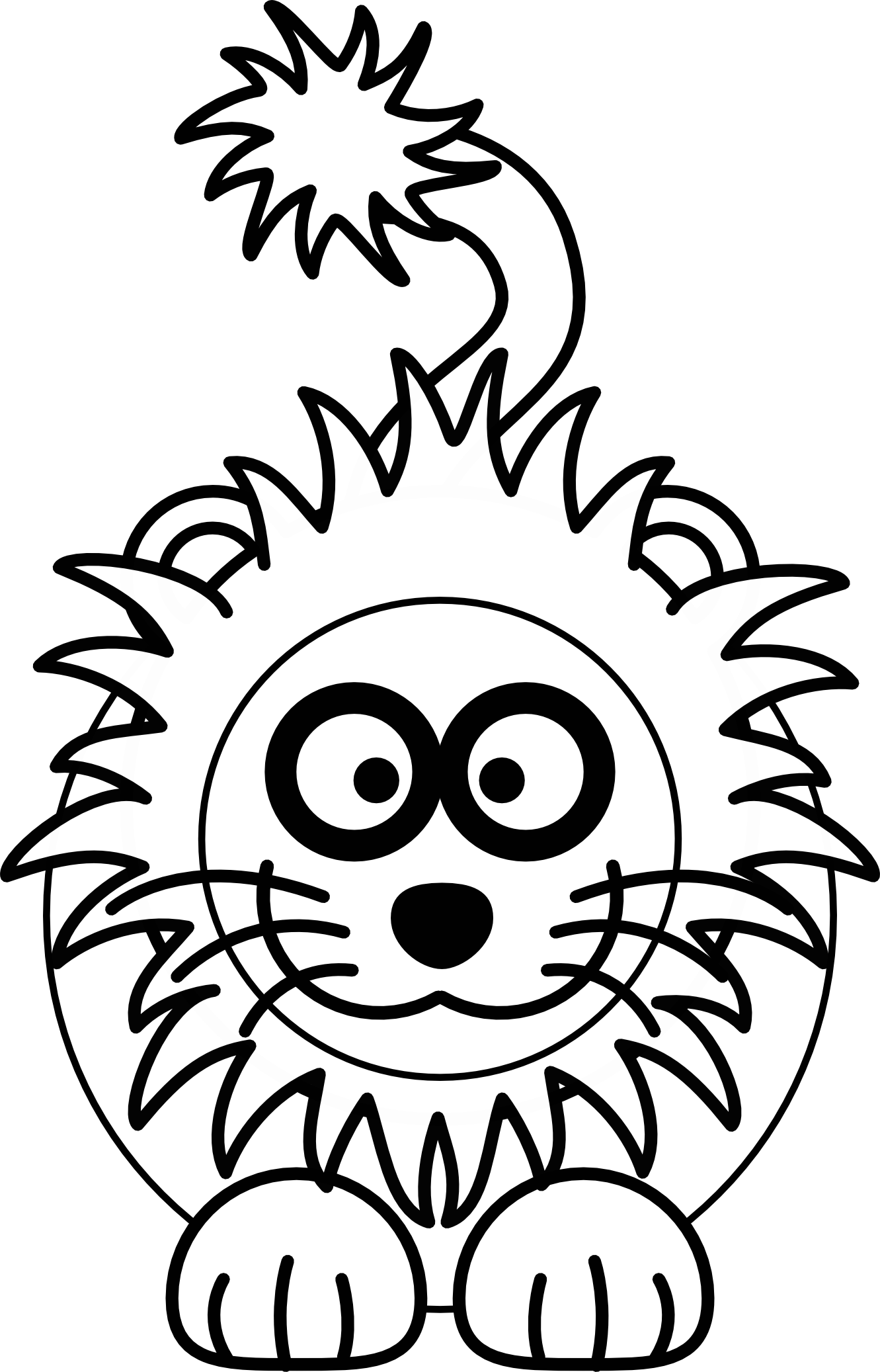 Cartoon Lion To Draw - Clipart library