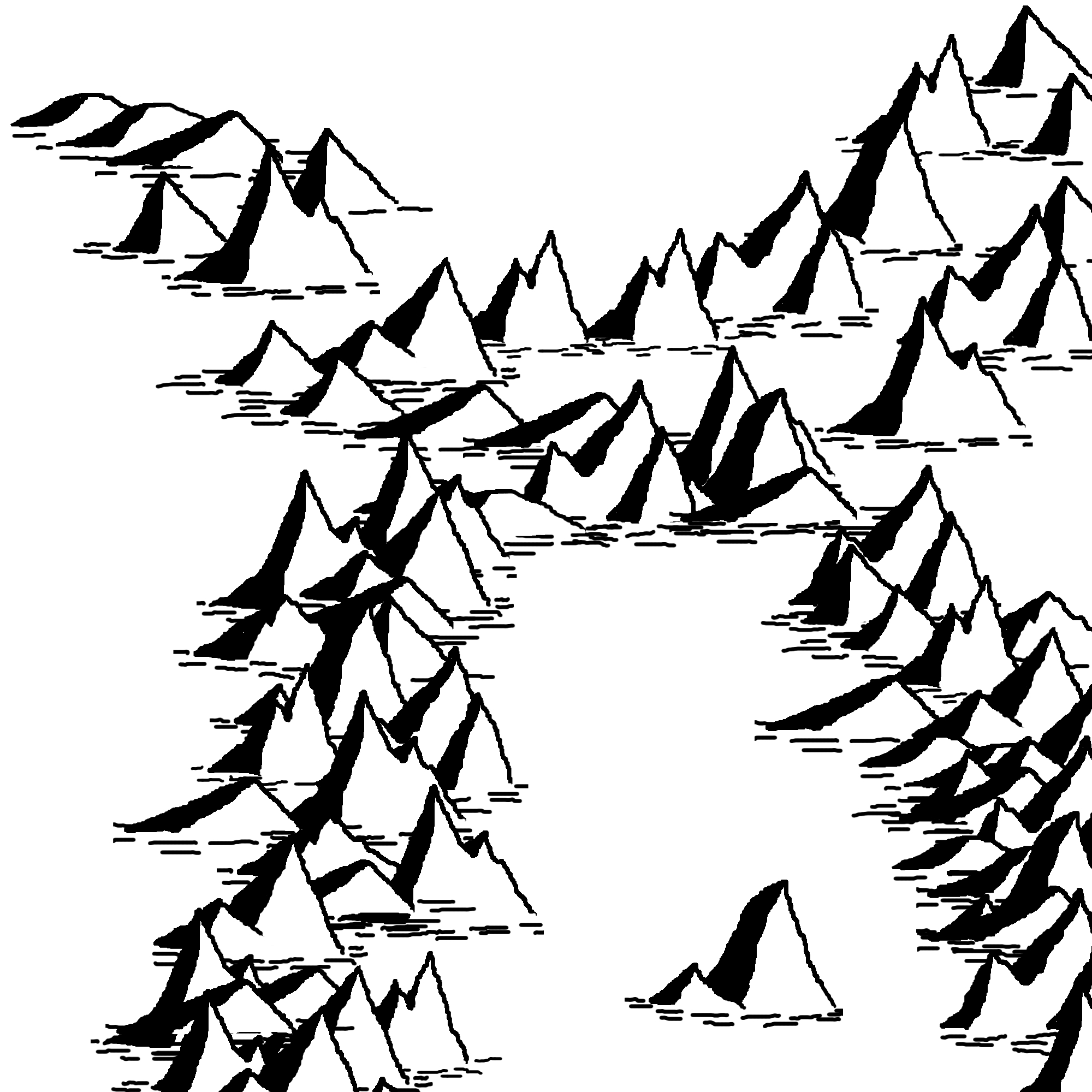 Mountain Line Drawing - Clipart library