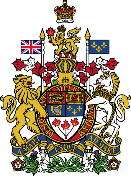 Lion Unicorn Canada Coat Of Arms clip art - vector clip art online 