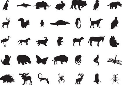 88 Free Vector Animal Silhouettes | Free Vector Graphics | All 