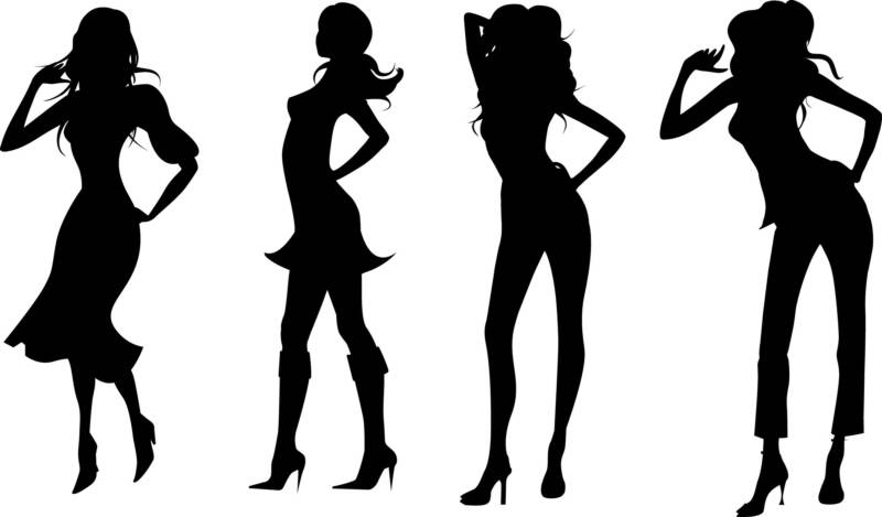 Women Silhouettes - Clipart library