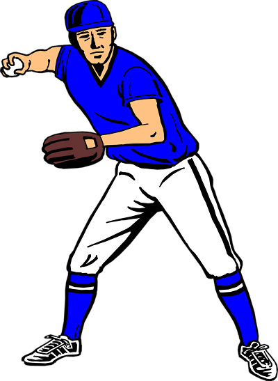 Clip Art Baseball Player - Clipart library