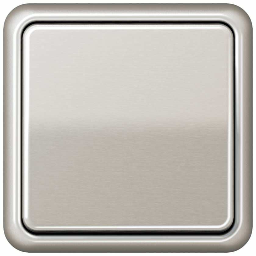 Light switch / metal look / contemporary - CD 500 - Jung