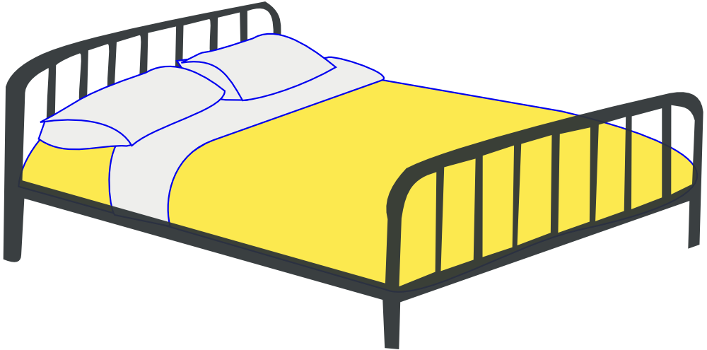 OnlineLabels Clip Art - Double Bed