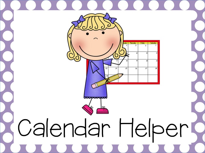 Calendar Helper Clipart - Printable Word Searches