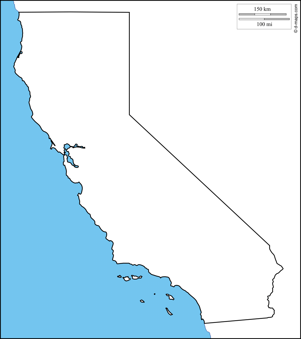 free clipart map of california - photo #27