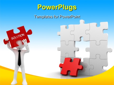 Best Jigsaw Puzzle PowerPoint Template - Jigsaw puzzle with the 