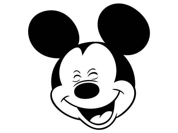 Black Mickey Mouse head - Imagui