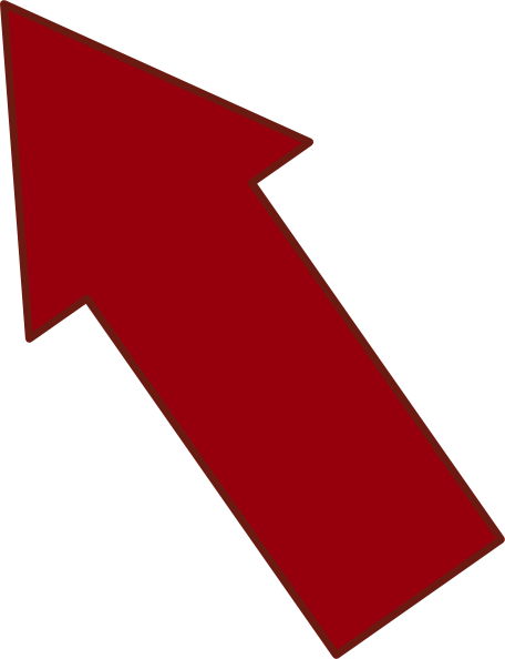 Red Arrow Pointing Upleft Clip Art at Clipart library - vector clip art 